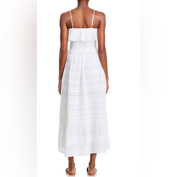 Vineyard Vines Pintuck Striped Maxi Dress in white NWT - Picture 4 of 13